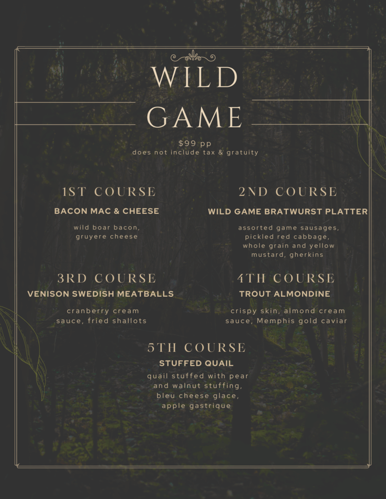 Wild Game Dinners